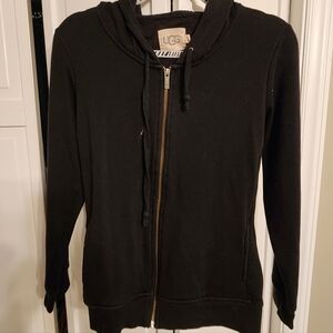 UGG Women's Classic Black Zip-Up Hoodie